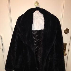 Faux fur coat